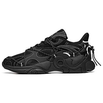 Anta Кроссовки Split Series Cell Retro Low-Top для бега, мужские кроссовки, черные 912028850-4 42