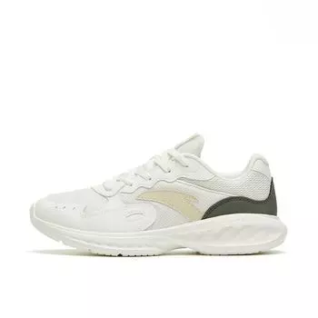 Anta Кроссовки Star Cloud Running Series с низким верхом, амортизирующие, нескользящие, износостойкие, женские, белые, желтые, синие 922445571-3 35.5