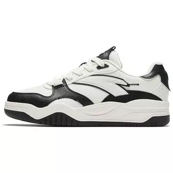 Anta Кроссовки Wavy Shoes, нескользящие, износостойкие, легкие, низкие, для скейтбординга, мужские, кроссовки, черные, белые 912348003-2 43