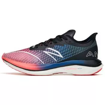 Anta Кроссовки женские C202 GT Marathon Professional Racing с низким верхом, розовые, синие, черные 122215589S-1 35.5
