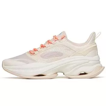 Anta Кроссовки женские из ткани ТПУ с амортизацией, нескользящие, износостойкие, с низким верхом, коричневые, белые 122227756-4 36