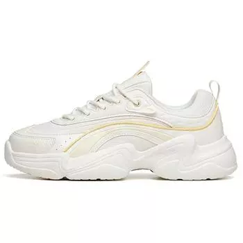 Anta Кроссовки женские повседневные с низким верхом для папы Color Block White Yellow 922138890-4 38.5