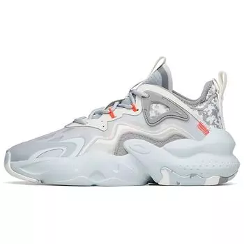 Anta Крутые легкие прочные повседневные кроссовки Weifeng с низким верхом, мужские кроссовки серо-белого цвета 112228080-4 40