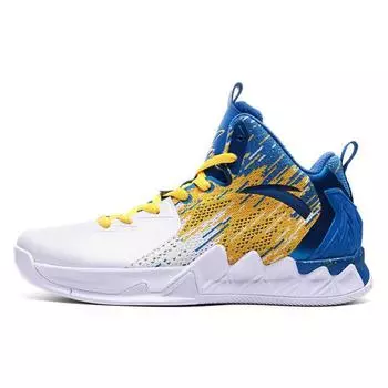 Anta KT2 Thompson 2 Durable Non-Slip Low-Top Basketball Shoes Men sneaker White Blue Yellow 11721101-1 40