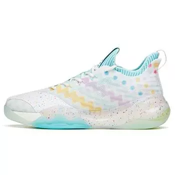 Anta KT6 Low Slip устойчивые прочные баскетбольные кроссовки мужские кроссовки белые зеленые синие 112121102-7 45