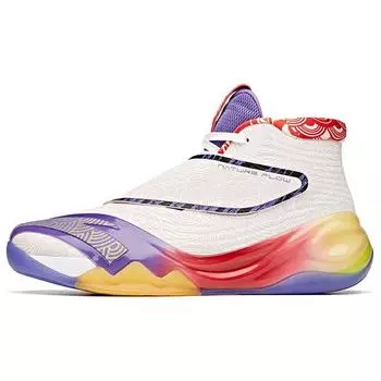 Anta KT6 New Year High-Top Basketball Shoes Men Sneakers White Red Purple 112111101-8 41