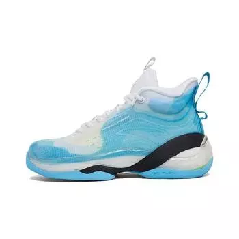 Anta KT7 Thompson VII Nitrogen Technology High-Top Basketball Shoes Kids Sneakers White Blue 312221130-1 40