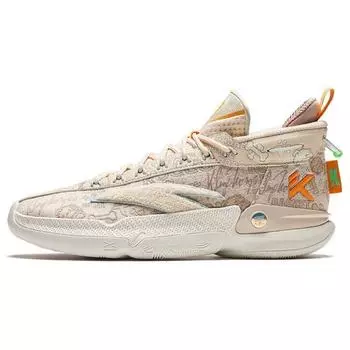 Anta KT9 Удобные прочные дышащие баскетбольные кроссовки средней высоты для мужчин, серые 112411101-8 39