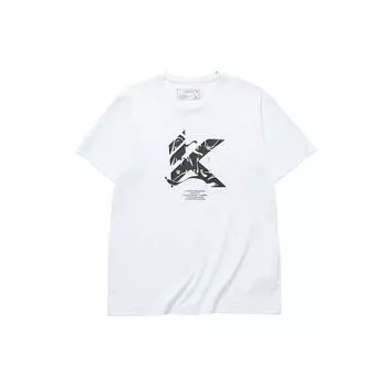 Anta KT Series Thompson KT Basketball Sports Letter с коротким рукавом Мужские топы чисто-белые 152121111-1 XXL