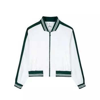 Anta Куртка теннисной серии Woven легкая, удобная, повседневная, с воротником-бейсболкой, женская, бумажно-белая, грибно-зеленая 162433603-1 S