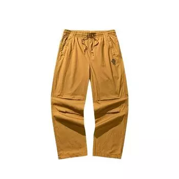 Anta Kyrie 6D Pants Loose Versatile Solid Color Casual Pants Unisex bottoms Shadow-Brown 172521503-1 S
