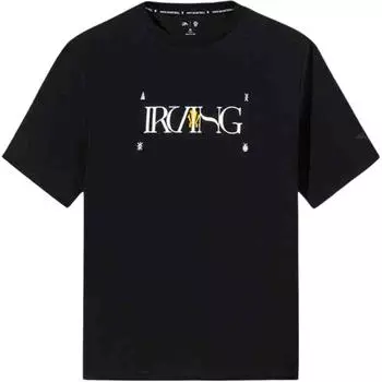 Anta Kyrie Irving Series Breathable Versatile Casual Short Sleeve T-Shirt Unisex Tops Basic-Black 172521127-2 S