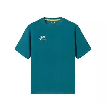Anta Kyrie Irving Series Ice Feel Casual Simple Round Neck Loose Short Sleeve T-Shirt Unisex Tops Deep-Bamboo-Green 172521103-3 M