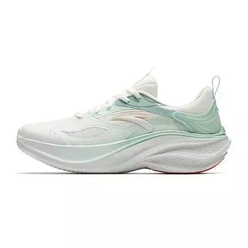 Anta Leaf 5.0 Comfortable Fashion Lightweight Rebound Low-Top Casual Running Shoes Women sneaker White Green 922515518-4 35.5
