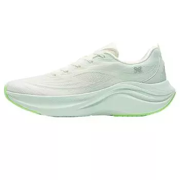 Anta Leaf 6 Fashion Comfortable Rebound Increased Height Lightweight Breathable Low-Top Casual Running Shoes Women sneaker White Green 922515517-5 37.5