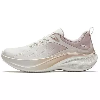 Anta Leaf Simple Comfortable Non-Slip Wear-Resistant Low-Top Casual Running Shoes Women sneaker White Pink 122445535-1 37.5