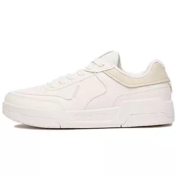 Anta Кожаные низкие кеды мужские кроссовки белые желтые 112148081R-2 42.5