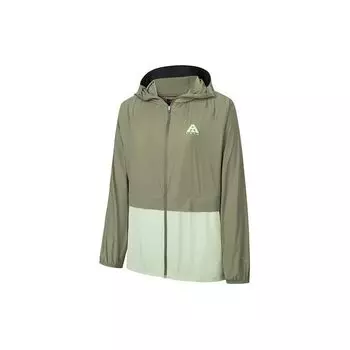 Anta Легкая куртка Shell для защиты от солнца Earth Shell Ice Skin, устойчивая к ультрафиолетовому излучению, водоотталкивающая куртка унисекс Mugwort-Green 962427603-1 XS