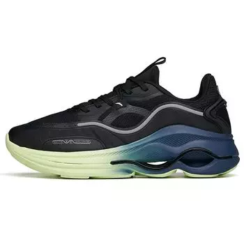 Anta Легкие амортизирующие нескользящие прочные низкие кроссовки мужские кроссовки черные синие 112147722-2 40