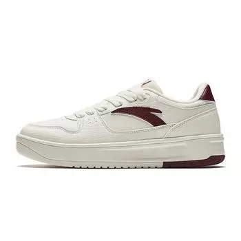 Anta Легкие белые кроссовки, модные, универсальные, увеличивающие рост, удобные, низкие, для скейтбординга, женские кроссовки, малиновые 922438010-1 38.5