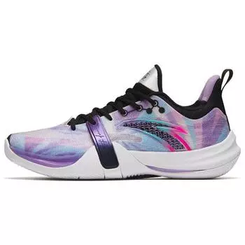 Anta Легкие кроссовки Crazy 4 Team Shock Absorbing Non-Slip Wear-Stick-Night для баскетбола мужские кроссовки Фиолетовый Черный 112321601-4 44.5
