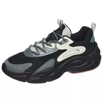 Anta Серия Life Амортизация Cloud Walking Нескользящие Низкие Кроссовки Папины Кроссовки Мужские Черные 112438856-5 42