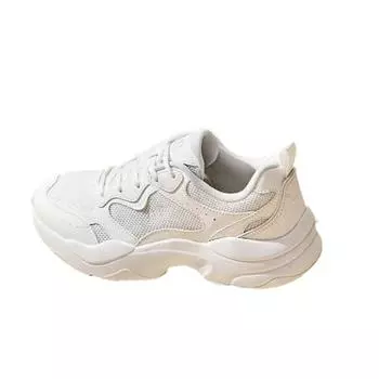 Anta Life Series Gravity Simple Comfortable Shock Absorption Non-Slip Breathable Low-Top Dad Shoes Women sneaker Paper-White 122538814-6 35.5