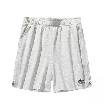 Anta Life Series Letter Mid-Waist Drawstring Breathable Versatile Loose Casual Shorts Women shorts Gray Gray-Floral 162538309-3 S
