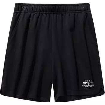 Anta Life Series Letter Mid-Waist Lace-Up Breathable Versatile Loose Casual Shorts Women shorts Black 162538309-1 M