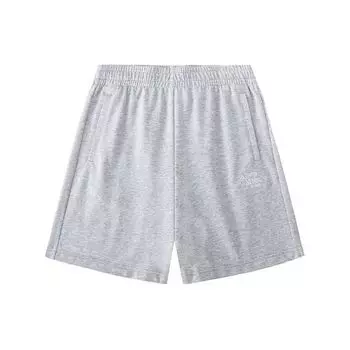 Anta Life Series Letter Mid Waist Прямые повседневные шорты женские шорты Серый Цветок-серый 162428304-3 L