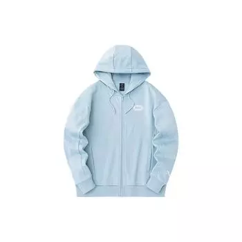 Anta Life Series Letter молния с капюшоном флисовый кардиган свитшот женский свитшот Crab-Shell-зеленый 162348708-2 M