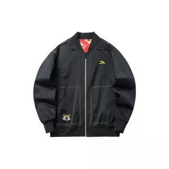 Anta Life Series Logo Print Zip Jacket Мужская верхняя одежда Черный 152218606-2 XL