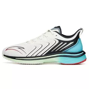 Anta Life Series Mach 1.0 модные амортизирующие нескользящие износостойкие дышащие низкие повседневные туфли мужские кроссовки белые синие черные 112135562-3 40