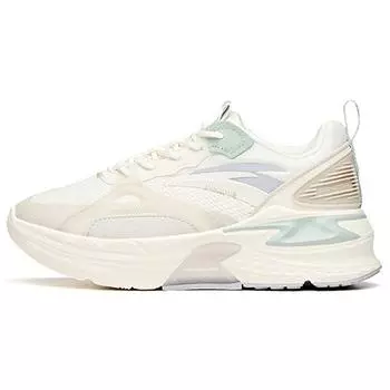 Anta Life Series Mix Fission Нескользящие износостойкие низкие спортивные повседневные туфли женские кроссовки белые серые фиолетовые 122118812-2 36