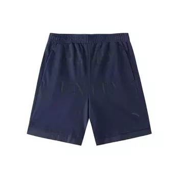 Anta Life Series Olympic Culture Series Letter Mid Waist Loose Breathable Five Point Casual Shorts Men shorts Midnight-Black 152428321-3 3XL