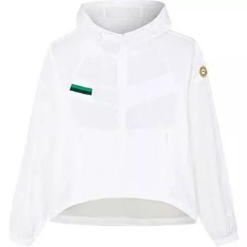 Anta Life Series Olympic Culture Series тканая ветровка с капюшоном и длинными рукавами из дышащего материала женская верхняя одежда Paper-White 162438618-1 M