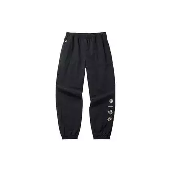 Anta Life Series Prosperous Tiger повседневные однотонные брюки-джоггеры мужские черные 952218542-1 S