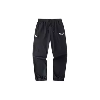 Anta Life Series Solid Color Moisture Wicking Quick Dry Breathable Knitted Sports Pants Women Bottoms Black 162428310-3 XS