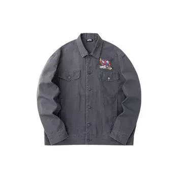 Anta Life Series Тканая повседневная куртка с вышивкой Верхняя одежда унисекс Голубино-серый 152318611-4 M