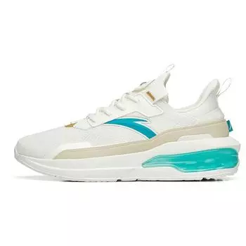 Anta Lifestyle Series амортизирующие дышащие спортивные повседневные туфли мужские кроссовки белые желтые зеленые 912228877-4 44
