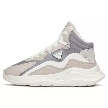 Anta Lifestyle Series Durable Non-Slip Trendy Low-Top Casual Sneakers Women sneakers Gray White 122148871R-4 37.5