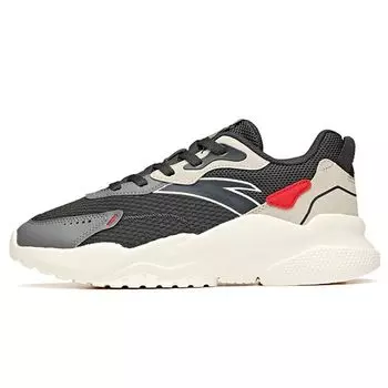 Anta Lifestyle Series Fabric Synthetic Leather Non-Slip Wear-Resistant Low-Top Casual Shoes Men sneaker Carbon-Gray 112118845-2 43