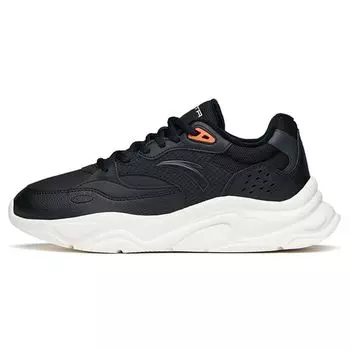 Anta Флисовые повседневные туфли Lifestyle Series Low-Top, мужские кроссовки, черные 112148860-6 41
