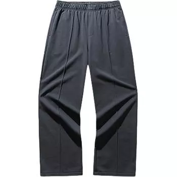 Anta Lifestyle Series Kyrie Hl Global Showcase Knitted Sports Pants Unisex Pants Castle-Gray 172421311-2 M