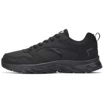 Anta Lifestyle Series Lace-Up Shock Absorbing Wear-Resistant Breathable Low-Top Casual Shoes Men sneaker Black 91645515-10 40.5