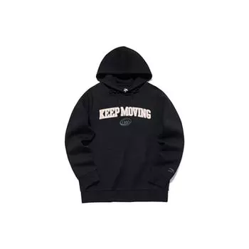 Anta Lifestyle Series Letter Pullover Sweatshirt Men tops Black 152148701-4 M