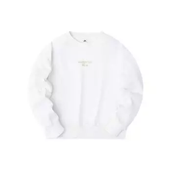 Anta Lifestyle Series Letter Round Neck Теплая универсальная повседневная толстовка Женская толстовка Pure-White 162418721-2 M