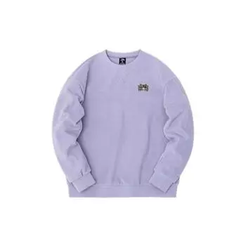Anta Lifestyle Series Логотип Pattern Круглый вырез свитер с длинным рукавом Толстовка унисекс толстовка Фиолетовый 952248704-5 XL