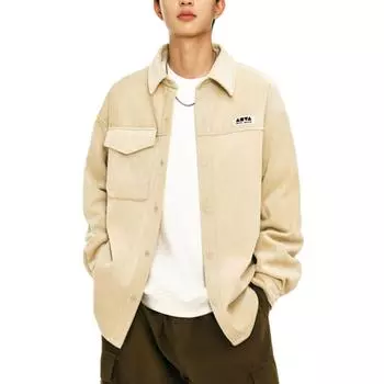 Anta Lifestyle Series Long Sleeve Loose Casual Shirt Unisex shirts Light-Khaki 172448102-1 L