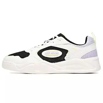 Anta Lifestyle Series Low-Top Casual Sneakers Women sneakers White Black Purple 122028053-3 36